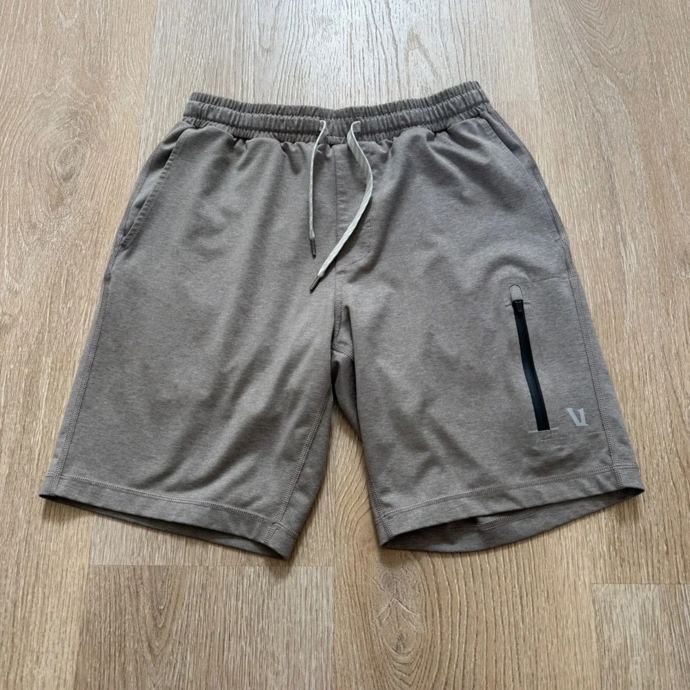 Vuori Sunday Performance Shorts Mens XS Brown Heathered 8